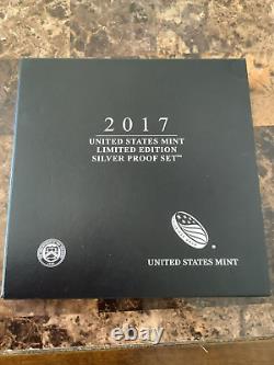 Complete 2017 US Limited Edition Silver Proof Set OGP, C. O. A. Pristine