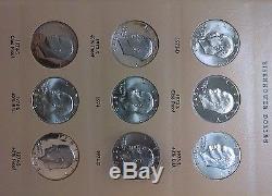 Complete Eisenhower Dollar Set in Dansco Album Silver & Proofs included