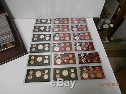 Complete Run 1992-2011 US Mint Silver Proof Sets-Housed in PCS lock Display Box
