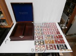 Complete Run 1992-2011 US Mint Silver Proof Sets-Housed in PCS lock Display Box