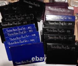 Complete Run Us Mint Clad Proof Sets Dated 1968 To 1998 31 Original Sets
