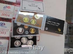 Complete Run of United States Mint Silver Proof Sets (1992-2011)with 1999 Key Date