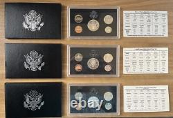 Consecutive Run 30 Silver Proof Sets 1992-2020. Key 2012 2020 2018 Reverse Set