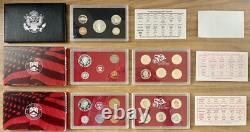 Consecutive Run 30 Silver Proof Sets 1992-2020. Key 2012 2020 2018 Reverse Set