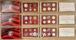 Consecutive Run 30 Silver Proof Sets 1992-2020. Key 2012 2020 2018 Reverse Set