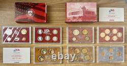Consecutive Run 30 Silver Proof Sets 1992-2020. Key 2012 2020 2018 Reverse Set