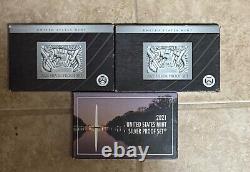 Consecutive Run 33 Silver Proof Sets 1992-2023. Key 2012 2020 2018 Reverse Set