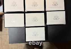 Consecutive Run 33 Silver Proof Sets 1992-2023. Key 2012 2020 2018 Reverse Set