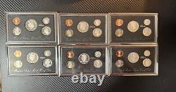 Consecutive Run 33 Silver Proof Sets 1992-2023. Key 2012 2020 2018 Reverse Set