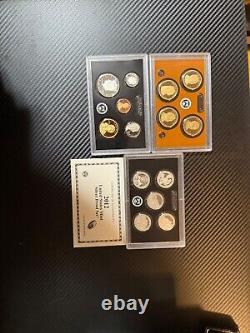 Consecutive Run 33 Silver Proof Sets 1992-2023. Key 2012 2020 2018 Reverse Set