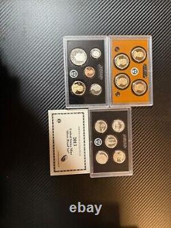 Consecutive Run 33 Silver Proof Sets 1992-2023. Key 2012 2020 2018 Reverse Set