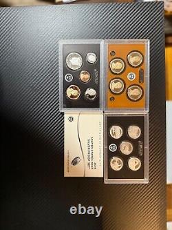 Consecutive Run 33 Silver Proof Sets 1992-2023. Key 2012 2020 2018 Reverse Set