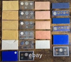 Consecutive Run 64 Proof & Mint Sets 1961-2024 Key 2012 & 2020 Set! OGP & COA