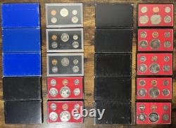 Consecutive Run 64 Proof & Mint Sets 1961-2024 Key 2012 & 2020 Set! OGP & COA