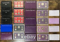 Consecutive Run 64 Proof & Mint Sets 1961-2024 Key 2012 & 2020 Set! OGP & COA