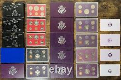 Consecutive Run 64 Proof & Mint Sets 1961-2024 Key 2012 & 2020 Set! OGP & COA