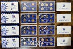 Consecutive Run 64 Proof & Mint Sets 1961-2024 Key 2012 & 2020 Set! OGP & COA