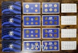 Consecutive Run 64 Proof & Mint Sets 1961-2024 Key 2012 & 2020 Set! OGP & COA