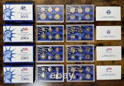 Consecutive Run 64 Proof & Mint Sets 1961-2024 Key 2012 & 2020 Set! OGP & COA