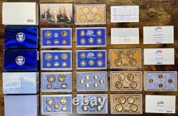 Consecutive Run 64 Proof & Mint Sets 1961-2024 Key 2012 & 2020 Set! OGP & COA
