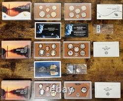 Consecutive Run 64 Proof & Mint Sets 1961-2024 Key 2012 & 2020 Set! OGP & COA