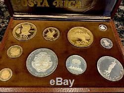 Costa Rica 1970 BCCR Gold/Silver Proof Set Witho 1000 Colones