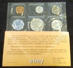DEALER LOT (5) 1964 SILVER PROOF SETS WITH ACCENTED HAIR KENNEDY 50c (1901)