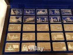 Danbury Mint United States 50 5000 Grains Silver Ingot Proof Set Wooden Case