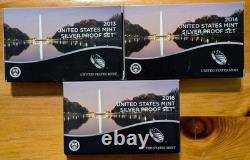 Dealers Lot Of 10 Silver Proof Sets In 1 Group