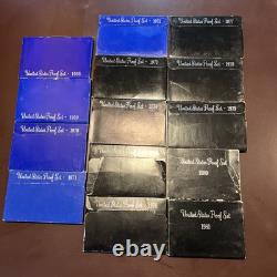 Dealers Lot Proof Sets 1968-1981 14 Sets Total Lot#310