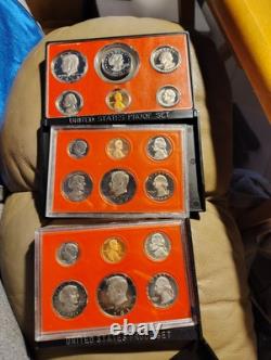 ESTATE LOT! 1968-1998 (31) U. S. Proof Sets, 160 Coins
