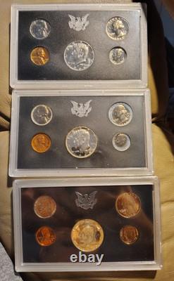 ESTATE LOT! 1968-1998 (31) U. S. Proof Sets, 160 Coins