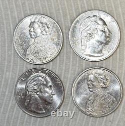 Error IN COD WE TRUST 2023 2P & 2D Quarters Jovita Idar Lot of 4 AU
