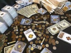 Estate Lot Sale Old US Coins GOLD. 999 SILVER CURRENCY PROOF SET PCGS