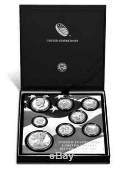 FROM US MINT2019 US Mint Limited Edition Silver Proof 8-Cn Set withCOA (#19RC)