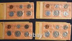 Four 1961 Silver Proof Sets In Original Packaging Lot 061211