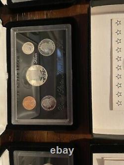 Four Deluxe Silver Proof sets. (2) 1993, and (2) are 1994 FREE SHIPPING