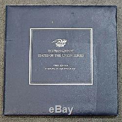 Franklin Mint STATES OF THE UNION SERIES -50 Sterling Silver Proof Set