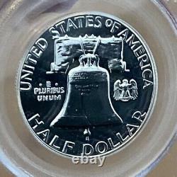 GORGEOUS 1959 US PROOF SET PCGS GRADED With NEAR CAMEO PR68 FRANKLIN HALF