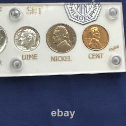 Gem 1955 Silver Proof Set In Brand New Vintage Capital Holder #BN125
