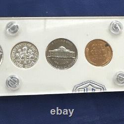 Gem 1955 Silver Proof Set In Brand New Vintage Capital Holder #BN125