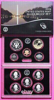 Gem 2019 S Silver Proof Set Deep Cameo You Get Exact Coins & Box In Pics COA 04