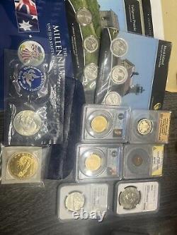 Graded Coins/proof Set And Silver Coin Lot oBO