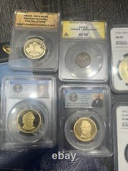 Graded Coins/proof Set And Silver Coin Lot oBO