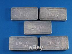 Great US Mines Silver Proof set 1969 by WH Foster Walla Walla Wash 5-3oz bars