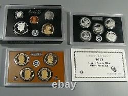 HTG 2012-S Silver US Mint Proof Set Box & COA. #17