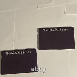 HUGE LOT OF 32 Proof Sets US Mint Original Gov't Packaging Box & COA MANY YEARS