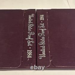 HUGE LOT OF 32 Proof Sets US Mint Original Gov't Packaging Box & COA MANY YEARS
