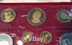 Haiti 1973 Gold and Silver coins set proof number 0623 of 1250 Very Rare Set