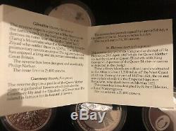 Huge Joblot of Solid Silver Proof Coin Crown Bullion Sets COA Boxed